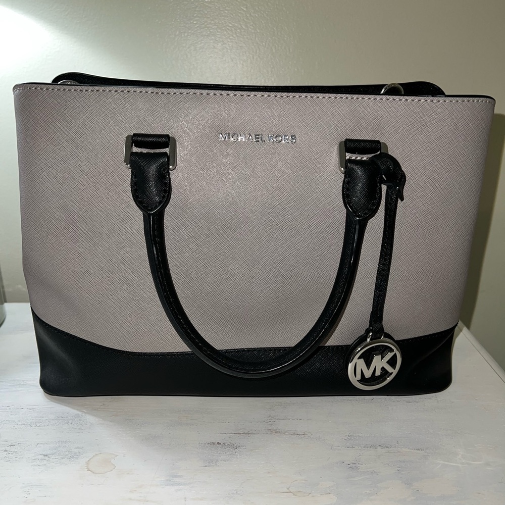 Michael Kors Two-Tone Black and Gray Handbag